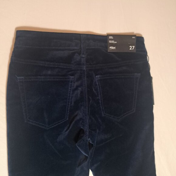 New Silver Aiko Skinny Mid Rise‎ Velvet The Perfect Jean Pants Womens Size 27x29 - Picture 4 of 13